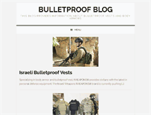 Tablet Screenshot of bulletproofblog.com